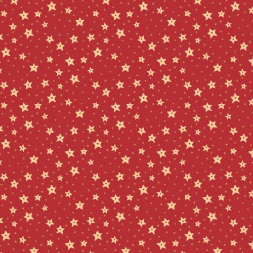 SH32C Stars on Red, All is Bright by Stuart Hillard