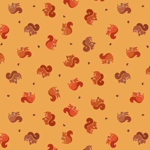 SM100 Squirrels on Buttermilk, Small Things... Snuggle Season by Lewis & Irene