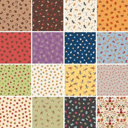 Small Things... Snuggle Season - 16 Piece Fat Quarter Bundle by Lewis & Irene