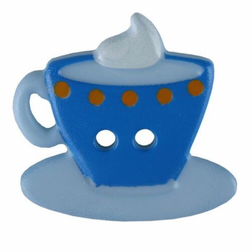 20mm Blue Mug Button 2-Hole (311077)