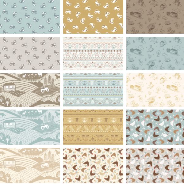 Country Croft Fat Quarter Pack by Lewis & Irene