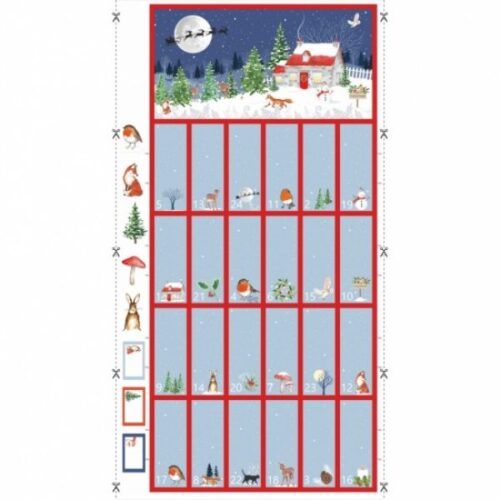 81770 101 Christmas Eve Advent Calendar Panel, Christmas Eve