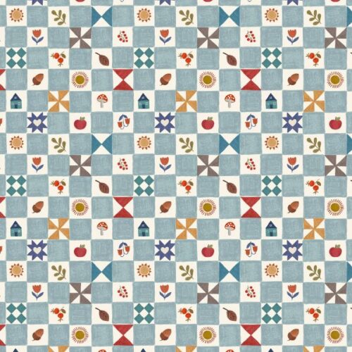 A942A Little Chequered Light Blue