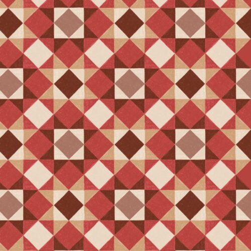 A944C.Sketchy Stars Warms and Red, Cosy Home by Lewis & Irene