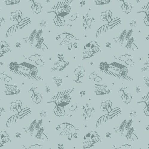 A959B Country Croft on Duck Egg, Country Croft by Lewis & Irene