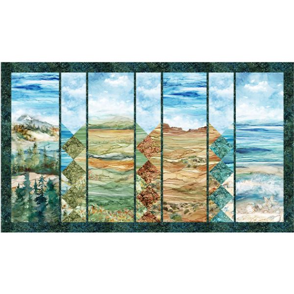 Mountains to Seashore Quilt Kit, The Great Outdoors by Deborah Edwards and Melanie Samra