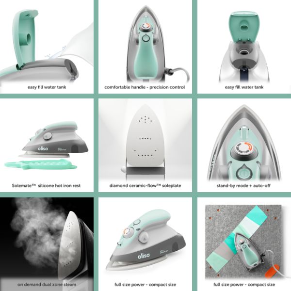 Oliso Mini Project Iron M3Pro Aqua Features