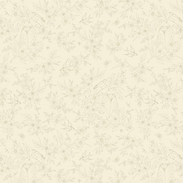 A-1602-L Sewing Bird Sand, Sewing Bird by Edyta Sitar