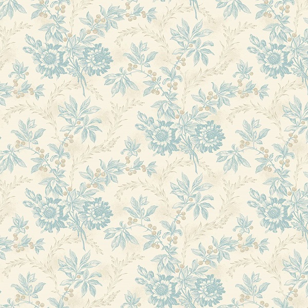 A-1603-L Embroidery Wheat, Sewing Bird by Edyta Sitar