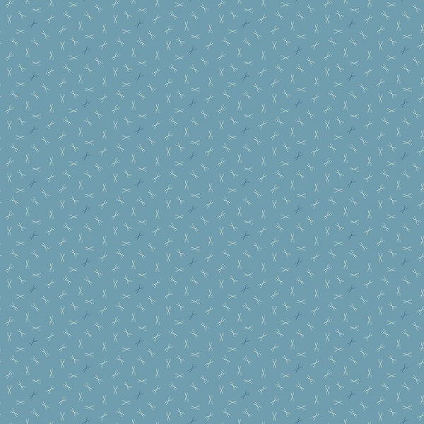 A-1612-B Good Scissors Azure, Sewing Bird by Edyta Sitar
