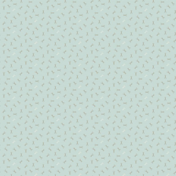 A-1612-LB Good Scissors Blue Quartz, Sewing Bird by Edyta Sitar