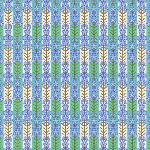 AMT125-75C Forgetmenot Fresh, Iconic by Anna Maria Textiles