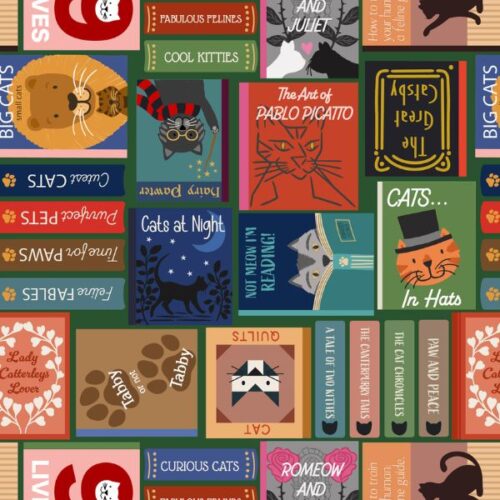 A966A Cat Book Covers Multi, The Purrfect Book Club by Lewis & Irene