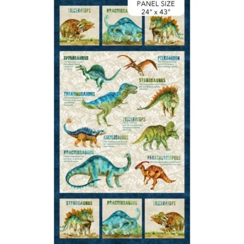 DP28460-12 Panel Dino Roar by Brett Blumenthal