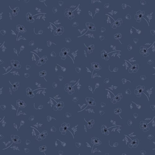 CC63.3 Ephemeral Beauty Prussian, Forever Blooms by Lewis & Irene