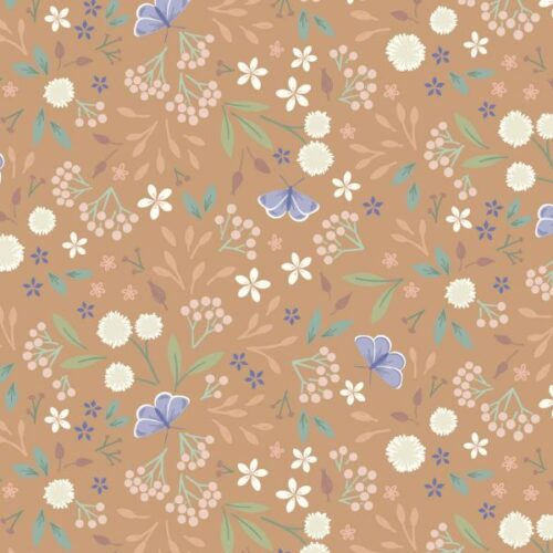 CC57.2 Floral Odyssey Light Burnt Sienna, Sky Garden by Lewis & Irene
