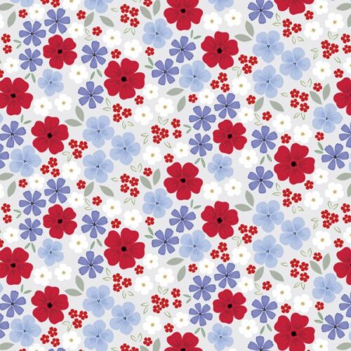 CC62.1 Floral Palette Bright Grey, Forever Blooms by Lewis & Irene