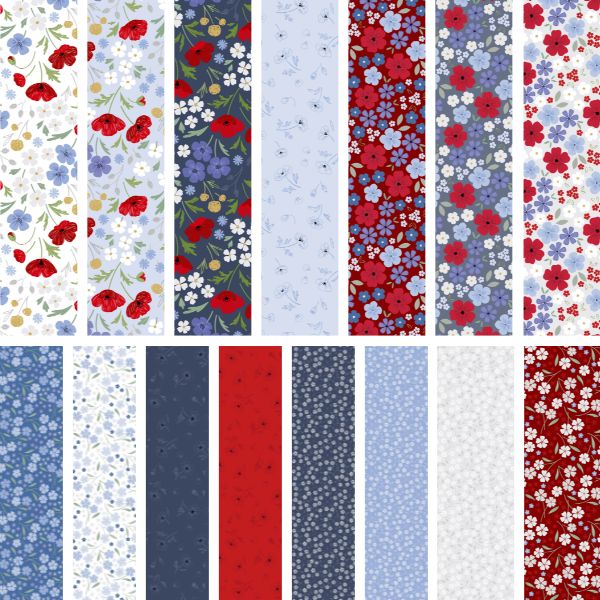 Forever Blooms Fat Quarter Pack by Lewis & Irene