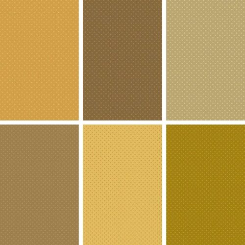 Poppy Seeds Sunny Fat Quarter Pack (6 pcs) by Edyta Sitar