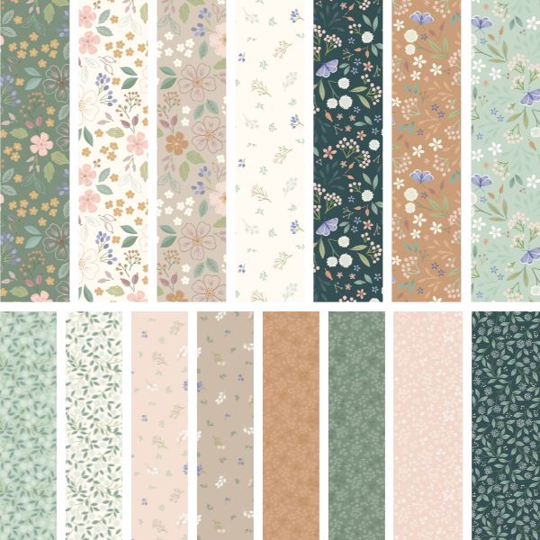 Sky Garden Fat Quarter Pack by Lewis & Irene