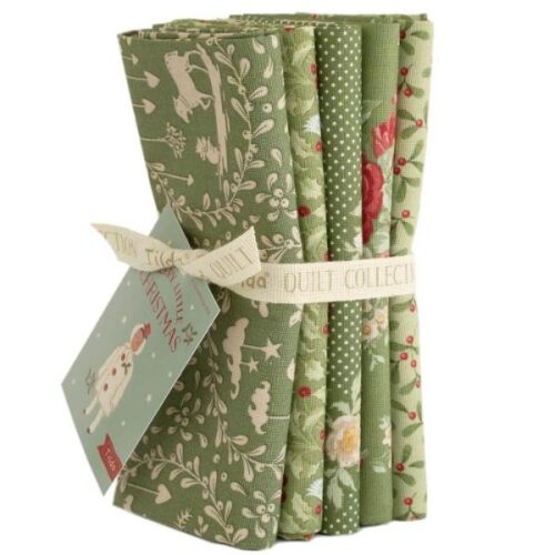 TD300244 Green Fat Quarter Bundle, Merry Little Christmas by Tilda