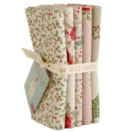 TD300245 Cream Fat Quarter Bundle, Merry Little Christmas by Tilda
