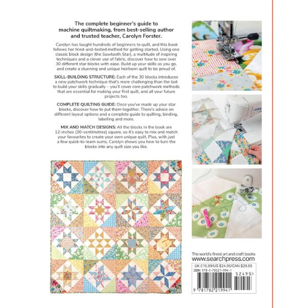 The Easy Guide to Machine Quiltmaking by Carolyn Forster Back