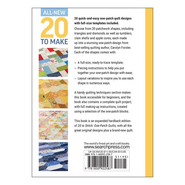 Twenty To Make One-Patch Quilts by Carolyn Forster Back