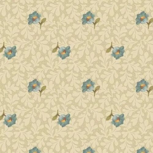 A-10099-B Buttercup Cream Blue, Laundry Line by Edyta Sitar