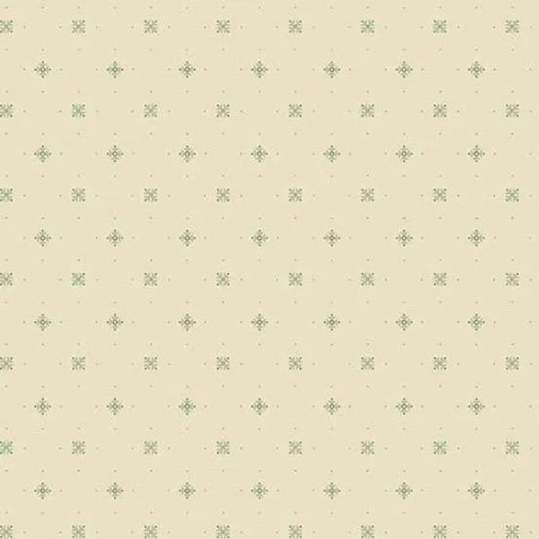 A-10102-B Starshine Cream blue, Laundry Line by Edyta Sitar