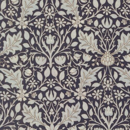 13383 16 Triple Net Florals Twilight, Morris Muse by Barbara Brackman