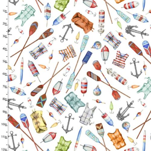 23758-WHT Boating Gear White, Fair Winds & Following Seas by Michael Moon