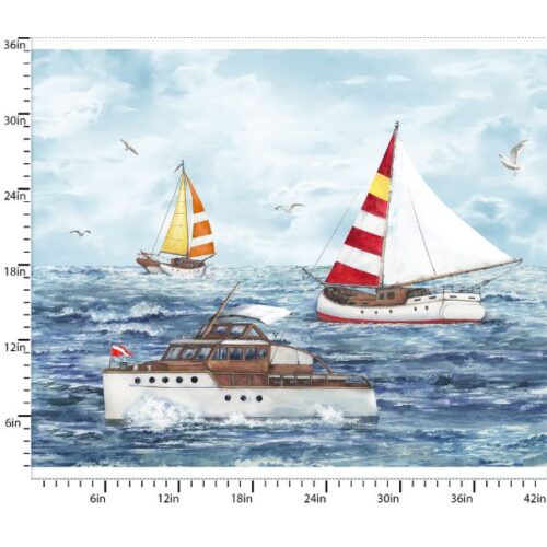 23763-PNL Fair Winds Panel, Fair Winds & Following Seas by Michael Moon