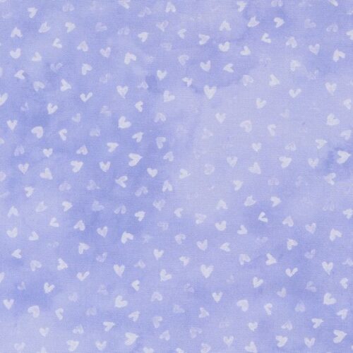 24653 13 Light Hearts on Lilac, Delphinium by Janet Clare