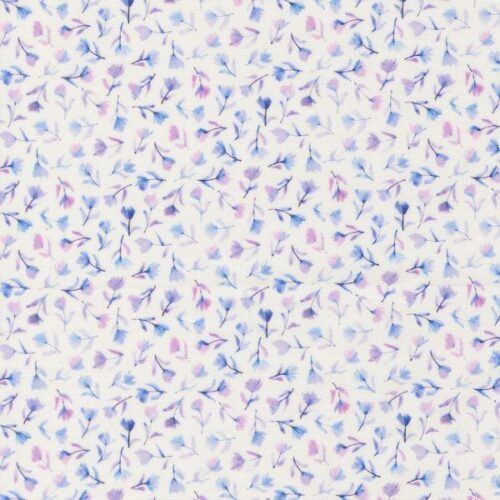 24654 11 Sea Pink Small Floral on Snowdrop, Delphinium by Janet Clare