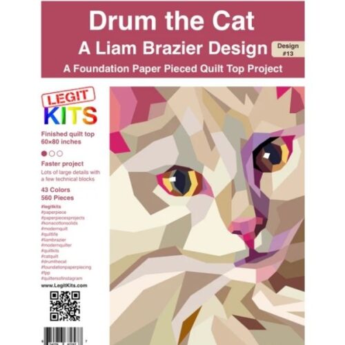 Drum the Cat Foundation Paper-Piecing Patterns