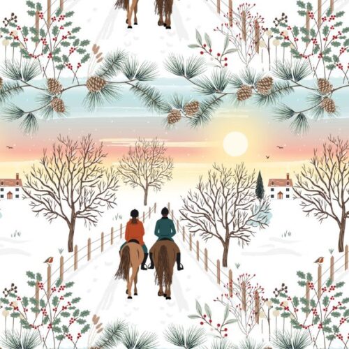 3650-02 Winter Sunset by Victoria Louise Design