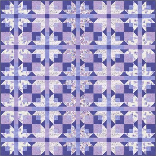 Heather Quilt Kit, Delphinium by Janet Clare JC269