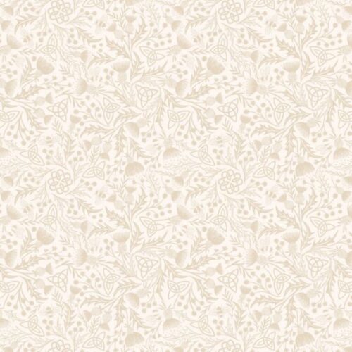A990A Celtic Thistle Cream on Cream, A Celtic Summer by Lewis & Irene