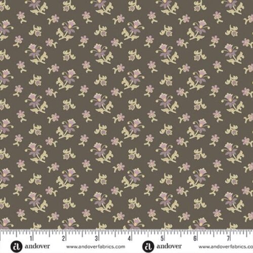 1593-C Charcoal Scatter Green: Wildflower Cottage: Renee Nanneman