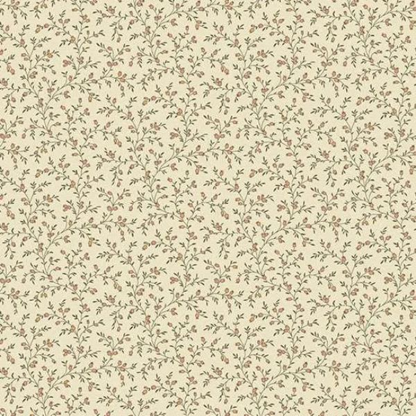 A-10103-O Brambleberry Cream Orange, Laundry Line by Edyta Sitar