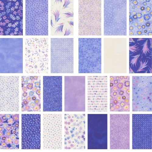 Delphinium Fat Quarter Pack by Janet Clare