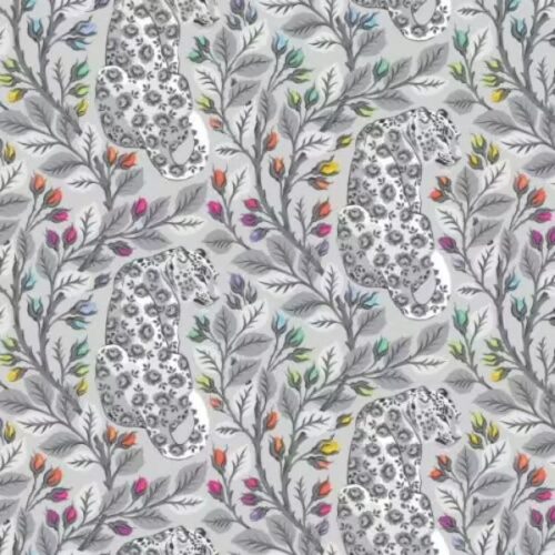 MKTP009.Fog, Graywork Minky by Tula Pink