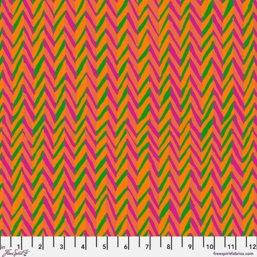 PWBM019.ORANGE Herringbone Stripe, Kaffe Fassett Collective Spring 2026