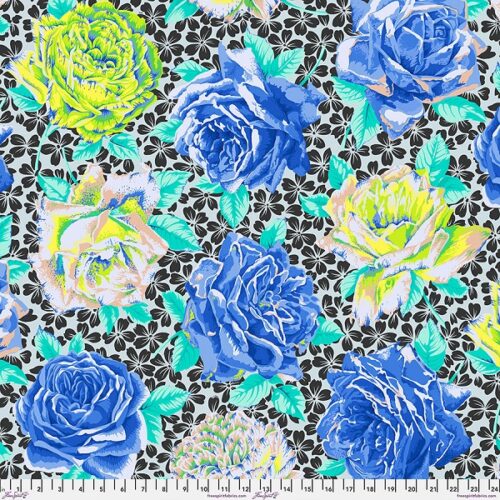PWPJ077.BLUE Rose Bloom, Kaffe Fassett Collective Spring 2026