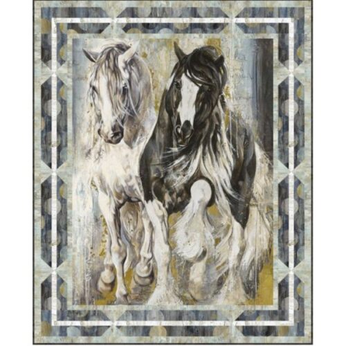 Pedigreed Horse Wall Quilt Kit, Pedigree by Elise Genest
