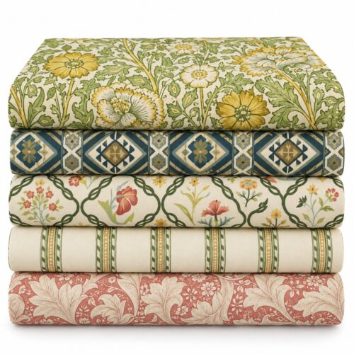 William Morris Emery Walker Collection Fabric Stack