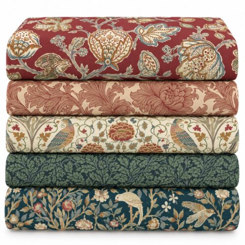 William Morris Orkney Collection Fabric Stack