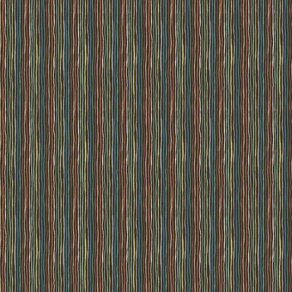 153_V Stripe – Brown, Prehistoric by Makower