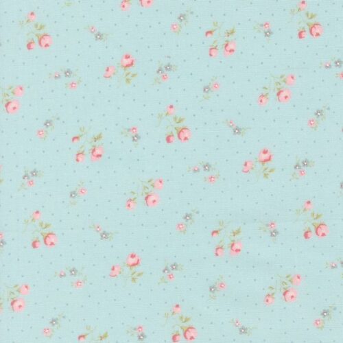 18792 14 Small Floral Dots Light Blue, Abide by Brenda Riddle Designs